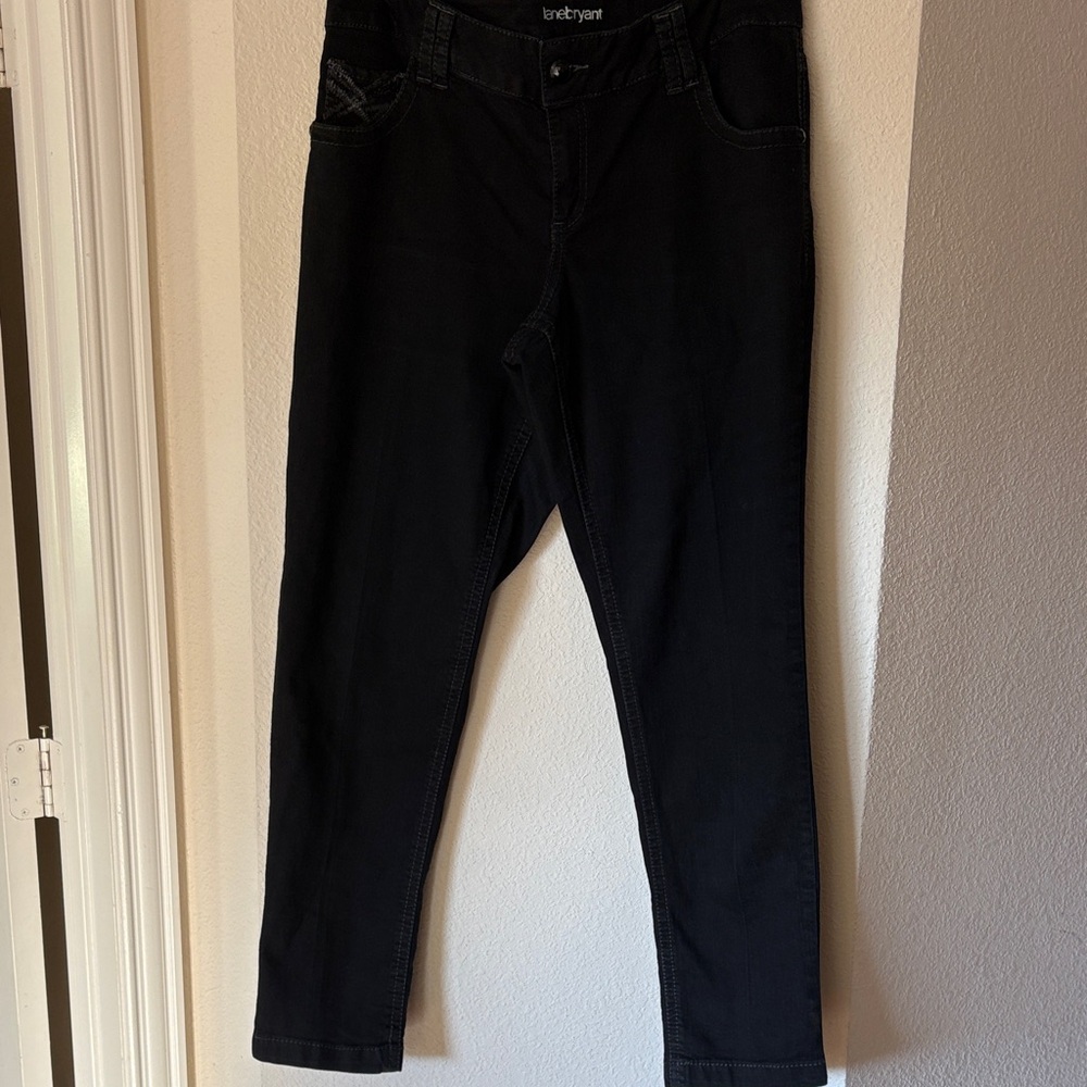 Lane Bryant Black Skinny Jeans